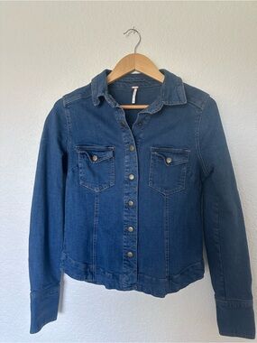 Free People indigo Denim Jacket